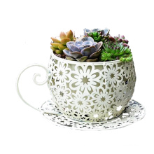 Support de pot de fleur en métal de style tasse d&#39;approvisionnement à vendre